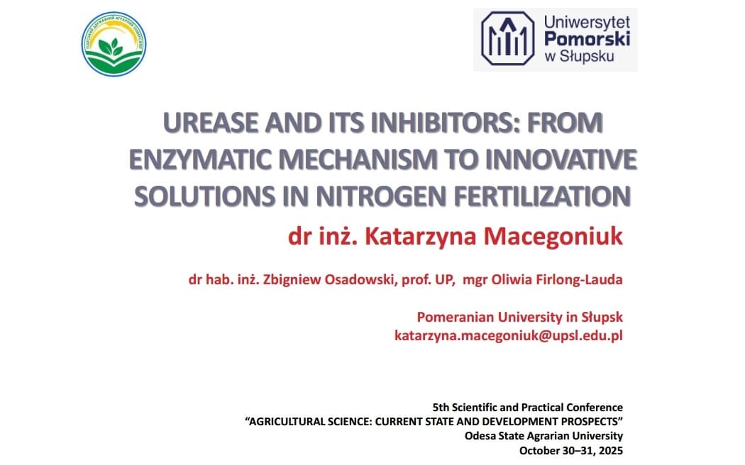 Udział pracowników Uniwersytetu Pomorskiego w V Międzynarodowej Konferencji Naukowo-Praktycznej „Agrarna nauka: stan i perspektywy rozwoju”
