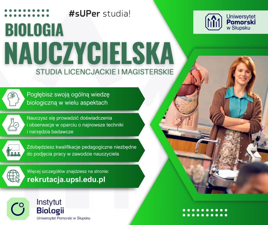 Studiuj Biologię w Uniwersytecie Pomorskim w Słupsku