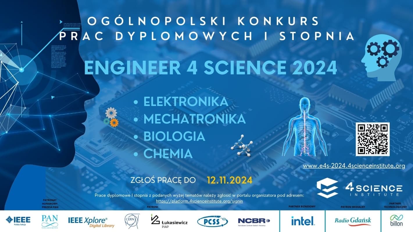 Ogólnopolski Konkurs Prac Dyplomowych I stopnia Engineer 4 Science 2024